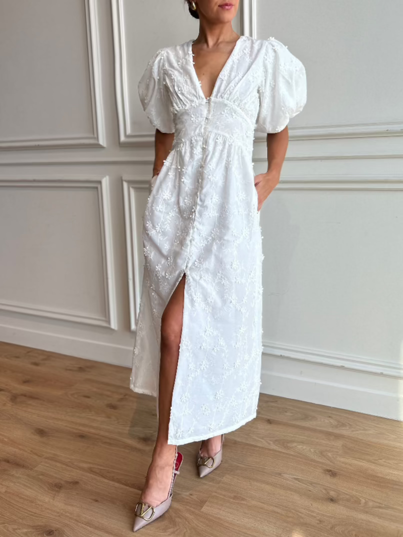 Sicily Appliquéd Day Dress